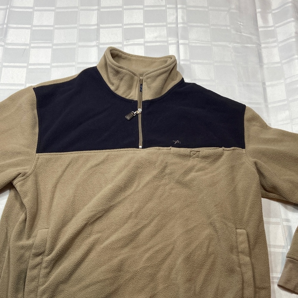 Arnold Palmer beige Quarter-Zip Sweater